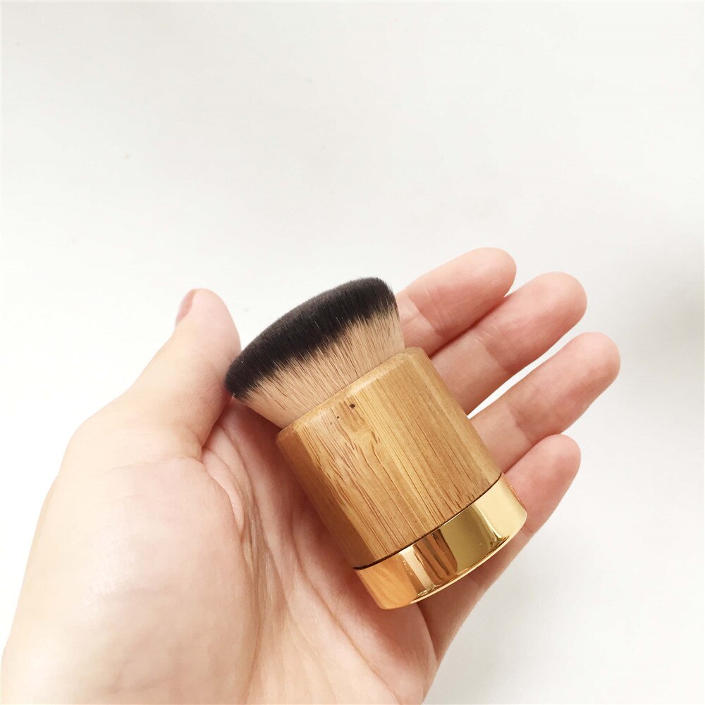 Airbuki Powder Foundation Brush - Portable Bamboo Density for Powder Blush & Foundation